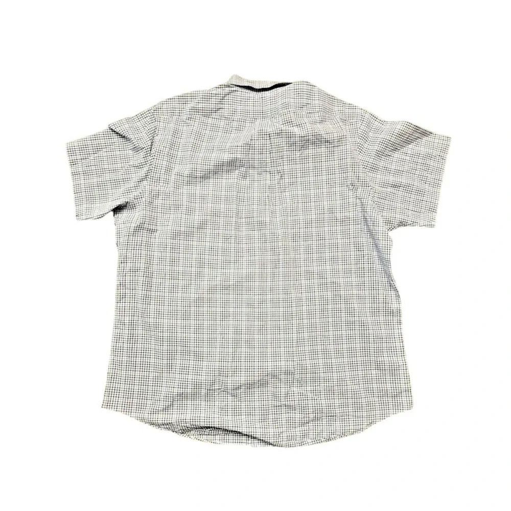 Polo Ralph Lauren Men XL Blue Black Gingham Check Short Sleeve Button Down Shirt